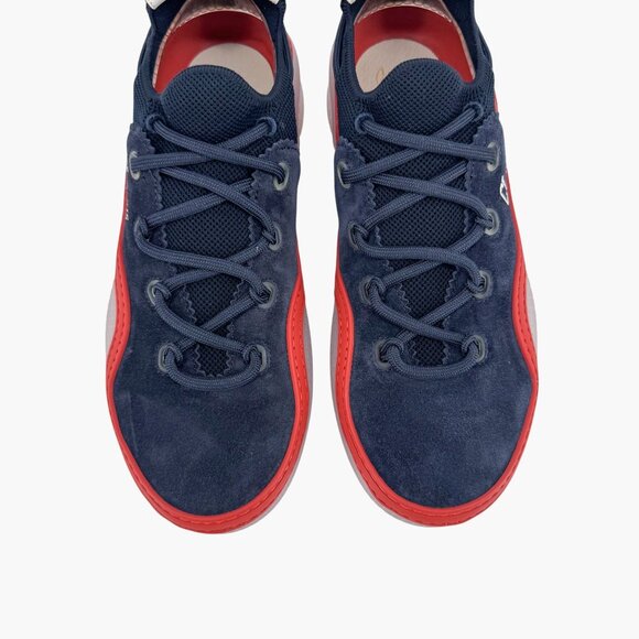 Christian Louboutin Arpoador Navy Drawstring Sock Sneakers Size 39 US 9 Women's - Picture 4 of 16